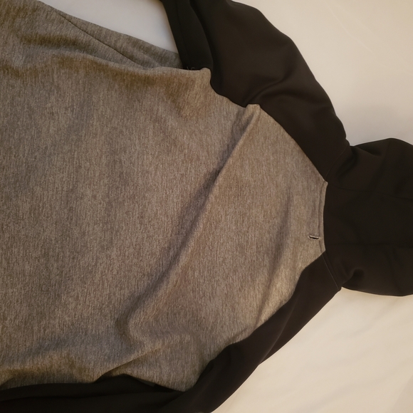 Nike Men's Charcoal and Black Hoodie - Picture 3 of 4